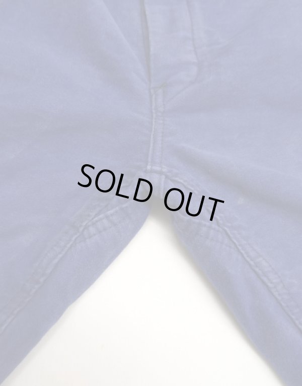 画像3: 60'S フレンチワーク モールスキン ワークパンツ ブルー フランス製 (VINTAGE)