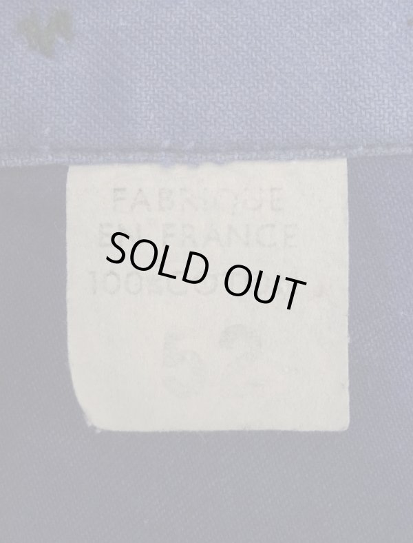 画像2: 60'S フレンチワーク モールスキン ワークパンツ ブルー フランス製 (VINTAGE)