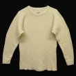 画像1: 70'S SEARS コットン100% サーマル 長袖 Tシャツ ナチュラル (VINTAGE)