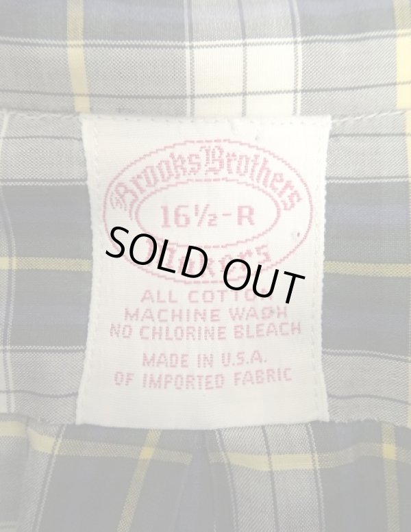 画像2: 80'S BROOKS BROTHERS "MAKERS" フラップ付きポケット ポプリンシャツ タータンチェック USA製 (VINTAGE)