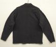 画像4: 90'S J.CREW モックネック 裾ロゴ刺繍 長袖 Tシャツ ブラック (VINTAGE)