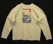 画像1: PATAGONIA "冨士三十六景　駿河薩タ之海上" バックプリント 長袖 Tシャツ ナチュラル USA製 (VINTAGE)