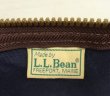 画像2: 80'S LL Bean キャンバス/レザー ダッフルバッグ ネイビー/オリーブ USA製 (VINTAGE)