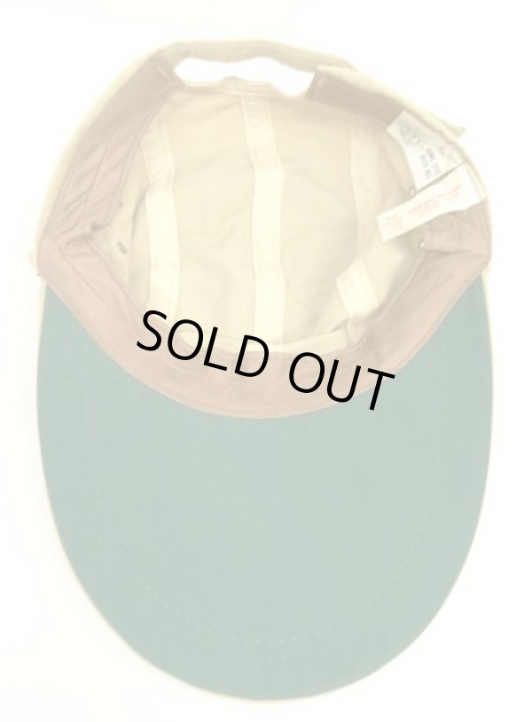 画像5: 80'S THE EAGLE CAP 3PLYコットン ロングビル キャップ ベージュ USA製 (VINTAGE)