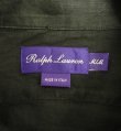 画像2: RALPH LAUREN "PURPLE LABEL" リネン 長袖 ボックスシャツ ブラック イタリア製 (USED)