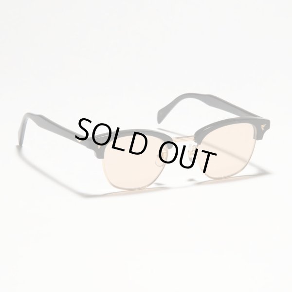 画像3: H OPTICAL "H-00" サングラス ブラック&ゴールド/ライトブラウンレンズ (NEW)