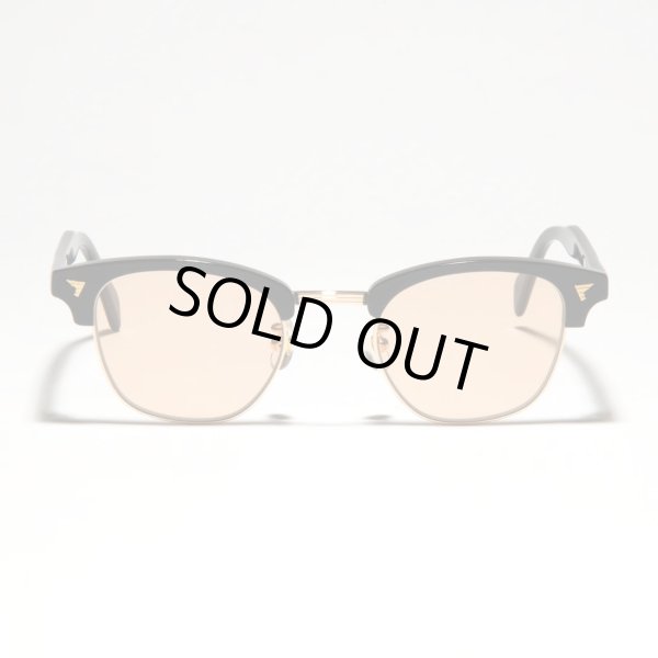 画像2: H OPTICAL "H-00" サングラス ブラック&ゴールド/ライトブラウンレンズ (NEW)