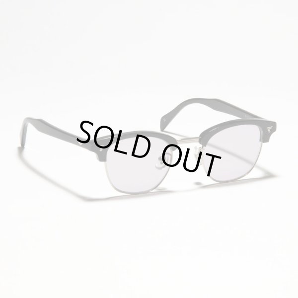 画像3: H OPTICAL "H-00" サングラス ブラック&シルバー/ライトグレーレンズ (NEW)