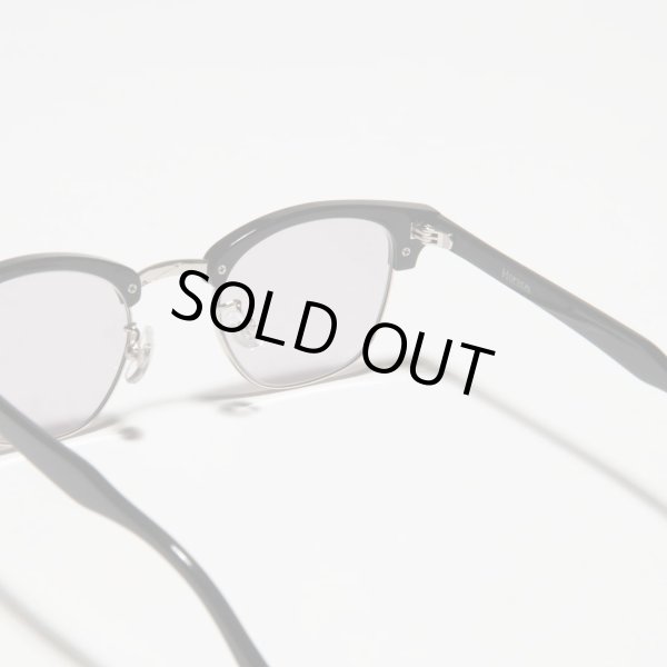 画像4: H OPTICAL "H-00" サングラス ブラック&シルバー/ライトグレーレンズ (NEW)