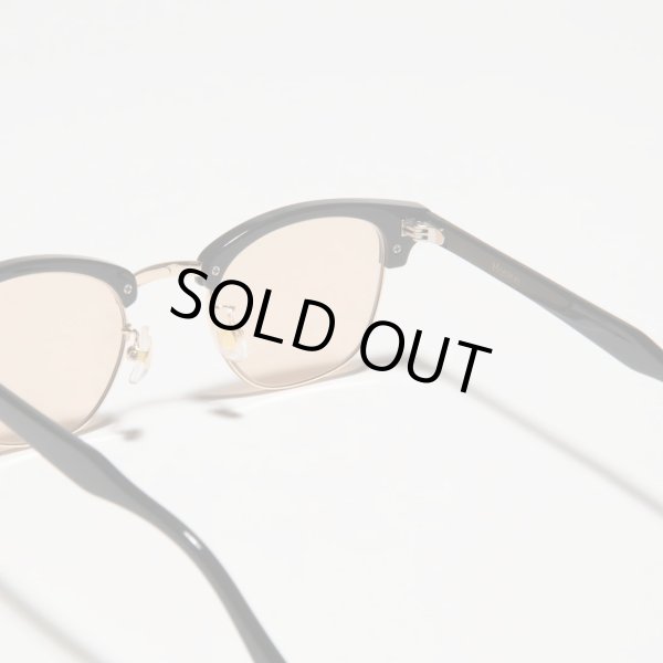 画像4: H OPTICAL "H-00" サングラス ブラック&ゴールド/ライトブラウンレンズ (NEW)