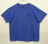 画像: 90'S RALPH LAUREN シングルステッチ 耳付きポケット 半袖 Tシャツ ブルー USA製 (VINTAGE)