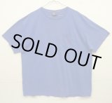 画像: 90'S RALPH LAUREN シングルステッチ 耳付きポケット 半袖 Tシャツ ブルー USA製 (VINTAGE)