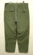画像3: 70'S アメリカ軍 US ARMY "OG107" コットンサテン ベイカーパンツ W36L29 (VINTAGE)