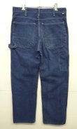 画像1: 80'S DICKIES チビタグ デニム ペインターパンツ インディゴ 42TALONジップ W33L30 USA製 (VINTAGE)