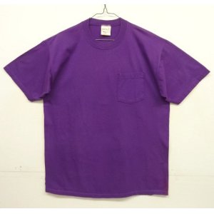 画像: 90'S LL Bean x RUSSELL ATHLETIC ポケット付き 半袖 Tシャツ グレープ USA製 (VINTAGE)