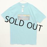画像: 80'S LL Bean x HANES シングルステッチ 半袖 Tシャツ ターコイズブルー USA製 (DEADSTOCK)