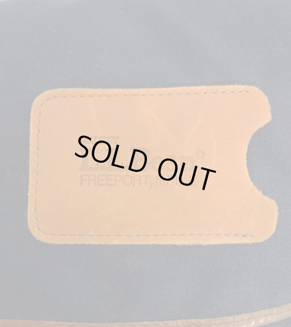 画像2: 80'S LL Bean ナイロン/レザー ショルダーバッグ ネイビー/ブラウン USA製 (VINTAGE)