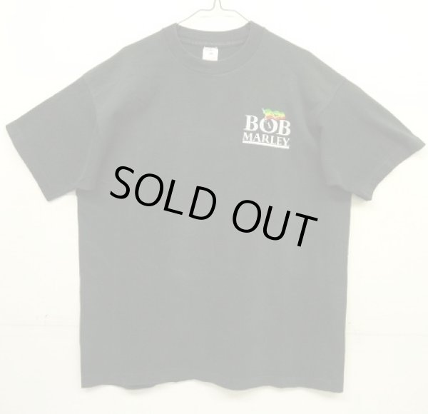 画像4: 90'S BOB MARLEY 両面プリント シングルステッチ 半袖 Tシャツ ブラック USA製 (VINTAGE)