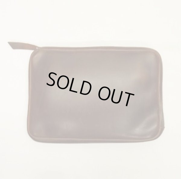 画像6: FERNAND LEATHER "CLUTCH BAG W/ZIP" オールレザー クラッチバッグ ブラウン USA製 (USED)