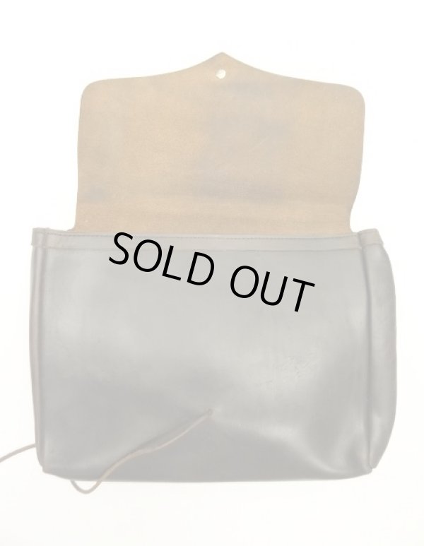 画像4: FERNAND LEATHER "CLUTCH BAG" コンチョボタン付き レザー クラッチバッグ ブラック（茶芯） USA製 (VINTAGE)