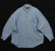 画像1: 90'S RALPH LAUREN "THE BIG SHIRT" 裾ロゴ刺繍 シャンブレー BDシャツ ブルー (VINTAGE)