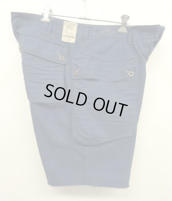 画像5: 90'S RALPH LAUREN ヘリンボーンツイル ドーナツボタン カーゴショーツ ネイビー (VINTAGE)