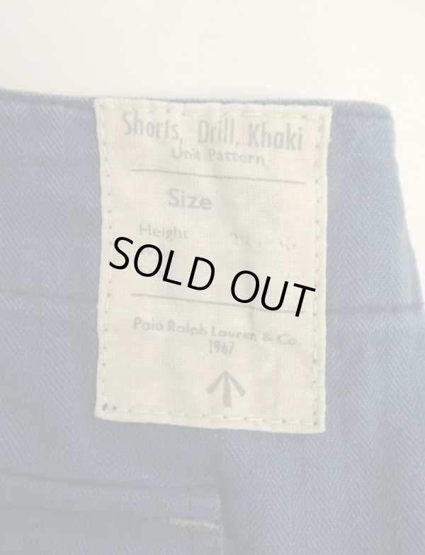 画像7: 90'S RALPH LAUREN ヘリンボーンツイル ドーナツボタン カーゴショーツ ネイビー (VINTAGE)