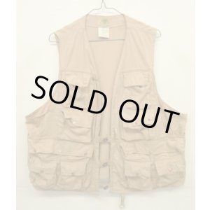 画像: 70'S IDEAL フロント10ポケット フィッシングベスト タン (VINTAGE)