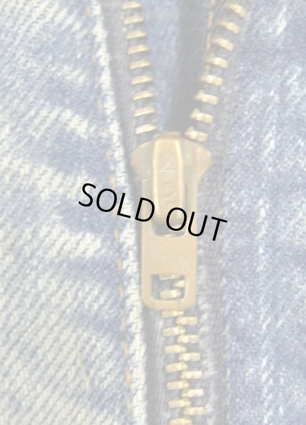 画像4: 70'S LEVIS 517 "66前期モデル" 内股シングル バック裏シングル デニム インディゴ 刻印2 42TALONジップ USA製 W36L29 (VINTAGE)