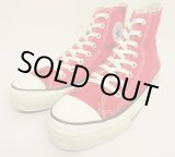 画像: 90'S CONVERSE "ALL STAR HI" キャンバス スニーカー レッド USA製 (VINTAGE)