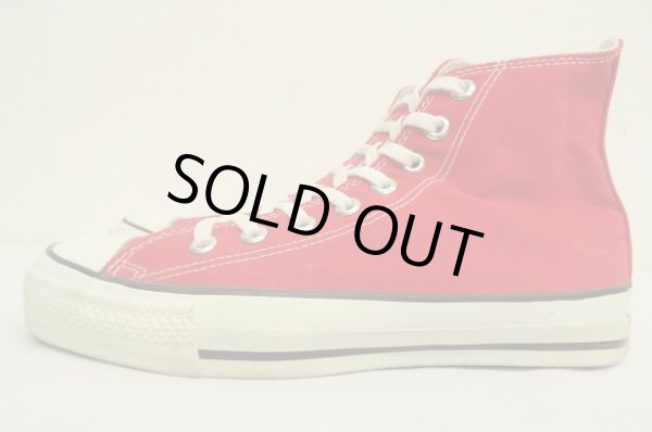 画像2: 90'S CONVERSE "ALL STAR HI" キャンバス スニーカー レッド USA製 (VINTAGE)
