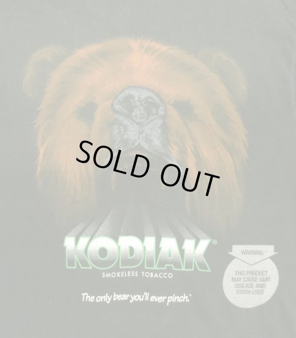画像2: 90'S KODIAK シングルステッチ 両面プリント 半袖 Tシャツ ブラック USA製 (VINTAGE)