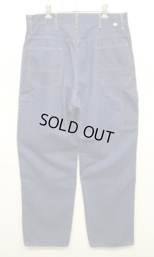 画像5: 70'S BIG MAC デニム ペインターパンツ インディゴ TALONジップ W36L32 USA製 (VINTAGE)