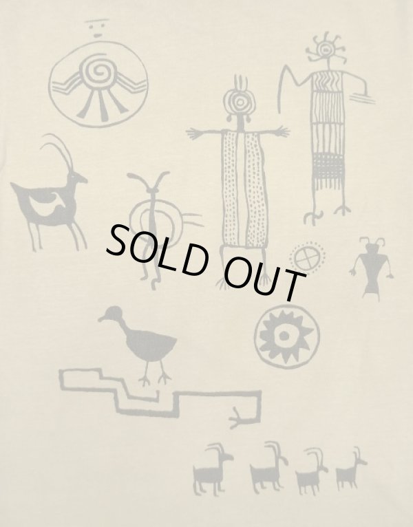 画像6: 90'S ROCK ART BY BRAVO シングルステッチ 両面染み込みプリント 半袖 Tシャツ ベージュ USA製 (VINTAGE)