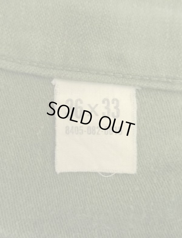 画像3: 60'S アメリカ軍 US ARMY "OG107" 初期モデル コットンサテン 平ボタン ベイカーパンツ W36L33 (VINTAGE)