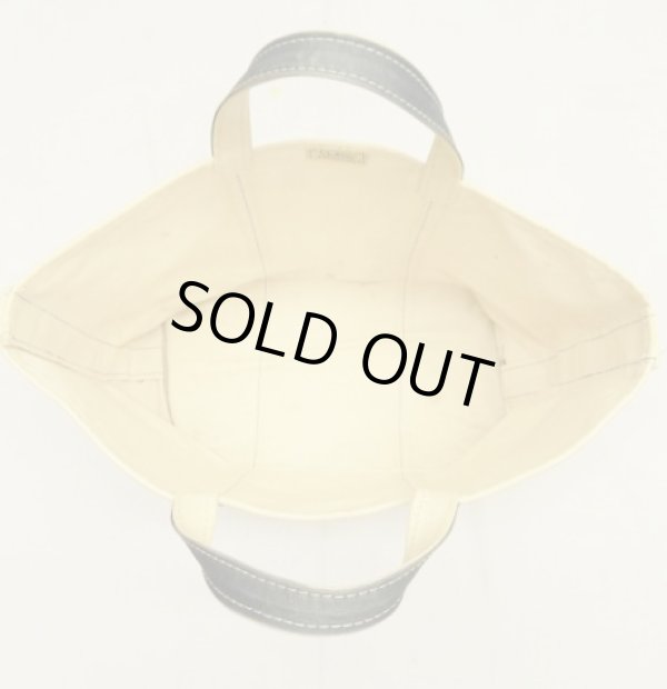 画像8: 80'S LL Bean 2色タグ キャンバス トートバッグ ネイビー/オフホワイト USA製 (VINTAGE)