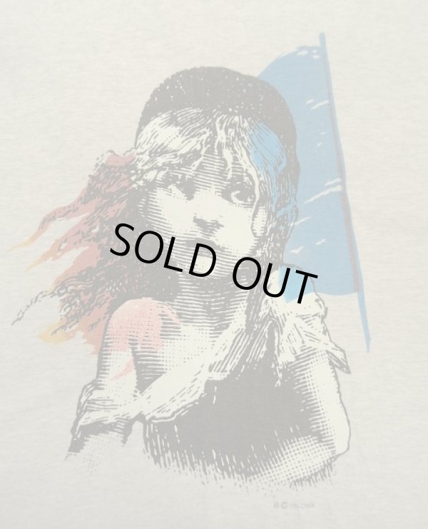 画像3: 80'S LES MISERABLES シングルステッチ 両面プリント 半袖 Tシャツ グレー USA製 (VINTAGE)