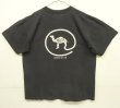 画像4: 90'S CAMEL シングルステッチ 両面プリント ポケット付き 半袖 Tシャツ フェードブラック USA製 (VINTAGE)