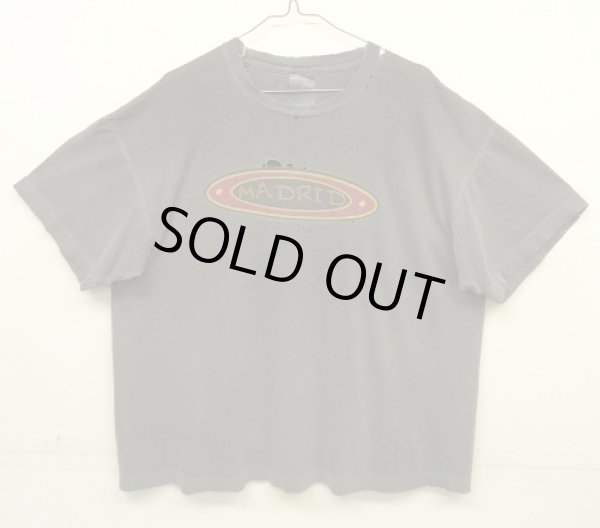 画像1: 90'S IGGY INK "MADRID" シングルステッチ 半袖 Tシャツ チャコール (VINTAGE)