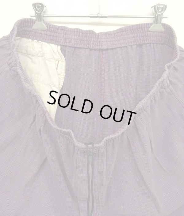 画像3: 90'S PATAGONIA "MONDOS SHORTS" 雪無しタグ ドローコード付き ツータックショーツ パープルチェック (VINTAGE)