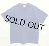画像: 90'S BVD コットン/ポリ シングルステッチ 耳付きポケット 半袖 Tシャツ ネイビー USA製 (VINTAGE)