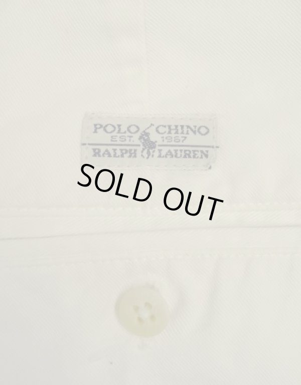 画像6: 90'S RALPH LAUREN "TYLER SHORT" ツープリーツ チノショーツ ホワイト USA製 (VINTAGE)