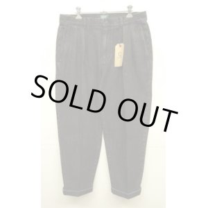 画像: WOODBLOCK "2TUCK BLACK DENIM TROUSER" BLACK (NEW)