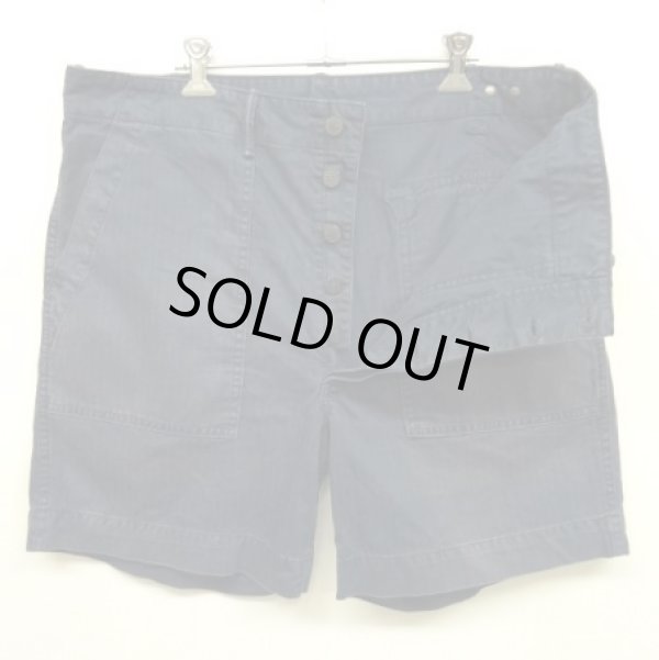 画像4: RRL ヘリンボーンツイル 13スターボタン ユーティリティショーツ ネイビー (USED)