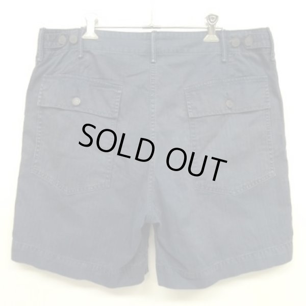 画像7: RRL ヘリンボーンツイル 13スターボタン ユーティリティショーツ ネイビー (USED)