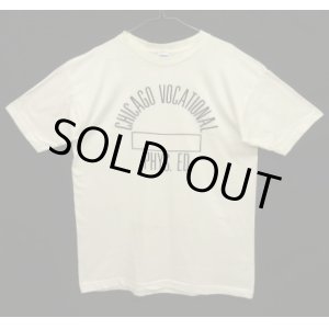 画像: 70'S CHAMPION "CHICAGO VOCATIONAL" バータグ シングルステッチ Tシャツ ホワイト USA製 (DEADSTOCK)