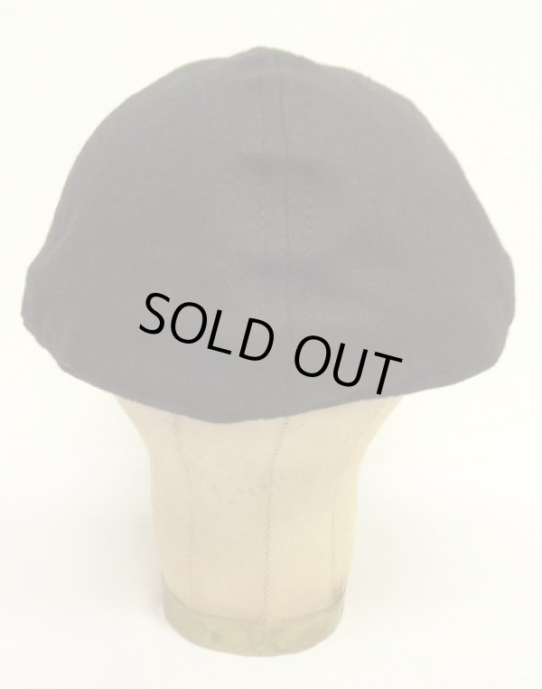 画像4: IDEAL CAP COMPANY "X" ウールキャップ ブラック USA製 (DEADSTOCK)