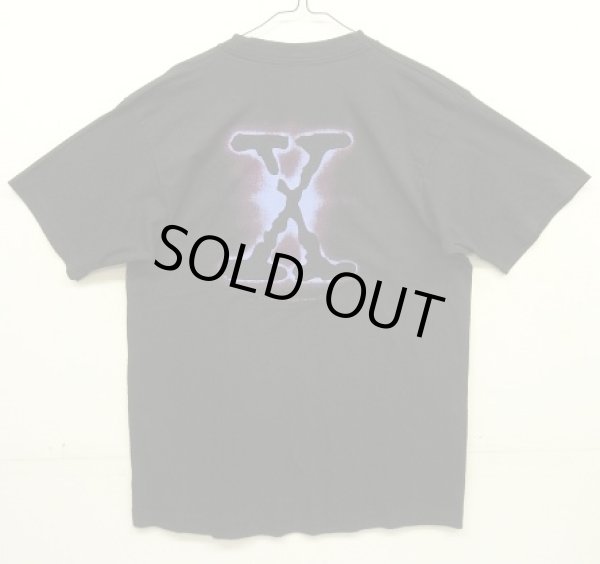 画像4: 90'S THE X FILES 両面プリント シングルステッチ 半袖 Tシャツ ブラック USA製 (VINTAGE)