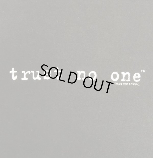 画像3: 90'S THE X FILES "trust  no one" 両面プリント 半袖 Tシャツ ブラック (VINTAGE)