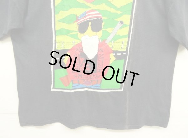 画像3: 90'S BLIND MELON 両面プリント シングルステッチ 半袖 Tシャツ ブラック USA製 (VINTAGE)